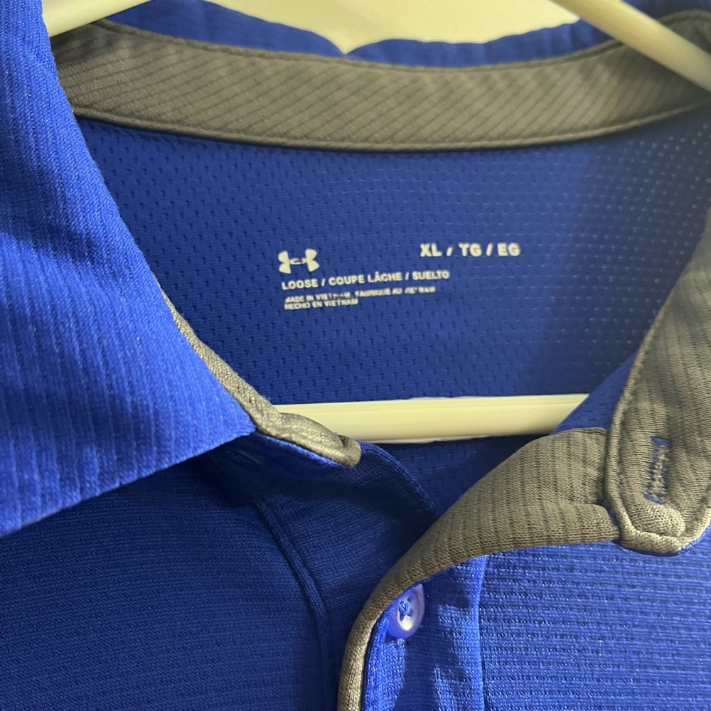 Under Armour Royal Blue Men's Performance Polo - Picture 2 of 3
